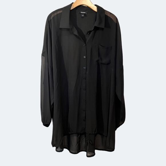 Torrid Chiffon Shirt Kimono (2/2X) - Picture 4 of 13